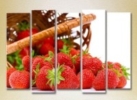 Pictură Rainbow Polyptych Strawberry in a basket 02 (2224578) imaginea #1 — magazin online Desire.md