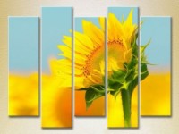 Pictură Rainbow Polyptych Sunflower 02 (2932855)