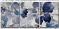 Картина Gallerix Blue flowers on a gray background (3572590)