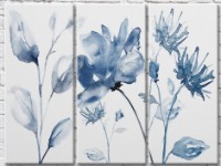 Картина Gallerix Blue plants on a light watercolor background (3572523)