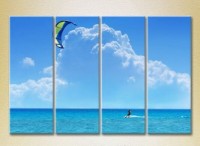 Pictură Rainbow Polyptych Surfer (2223434)