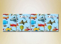 Pictură Rainbow Polyptych Texture Air Transport 02 (2230610)