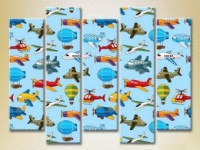 Pictură Rainbow Polyptych Texture Air Transport 04 (2231814)