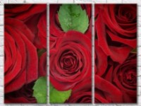 Картина Gallerix Floral abstraction of red roses and leaves (500799)