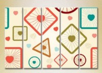 Pictură Rainbow Polyptych Texture Geometry 03 (2231839) imaginea #1 — magazin online Desire.md