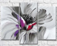 Картина Gallerix Gray Abstract Flower (500653)