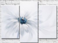 Картина Gallerix Gray flower on a white background (3572541)