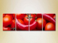 Pictură Rainbow Polyptych Tomatoes and Chili (2220278)