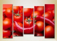 Pictură Rainbow Polyptych Tomatoes and Chili 08 (2224604)