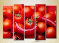 Pictură Rainbow Polyptych Tomatoes and Chili 09 (2224605)