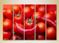 Pictură Rainbow Polyptych Tomatoes and Chili 10 (2224606)