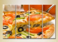 Pictură Rainbow Polyptych Vegetable Pizza 01 (2220286)