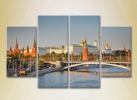 Pictură Rainbow Polyptych View of the Kremlin 03 (2718112)