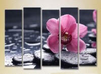 Pictură Rainbow Polyptych Violet Orchid 02 (2932852)