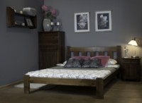 Кровать Poland Brita D 160х200 Walnut фото №2 — интернет-магазин Desire.md