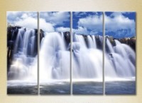 Pictură Rainbow Polyptych Waterfall 01 (2223665)