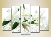 Pictură Rainbow Polyptych White Lilies 03 (2932793)