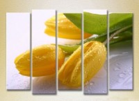 Pictură Rainbow Polyptych Yellow Tulips 03 (2932814)