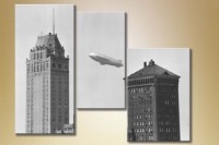 Pictură Rainbow Triptych Airship (1523144)