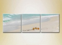 Pictură Rainbow Triptych Crab in the Sand (2180954)