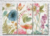 Pictură Rainbow Wildflowers & Butterfly (3572518)