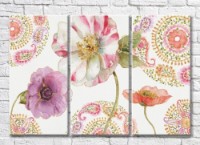 Pictură Rainbow Wildflowers & Patterns (3572594)