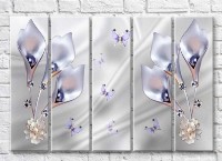 Картина Gallerix Lilac jewelry on a gray background (3551870)