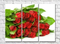 Pictură Gallerix Lush bouquet of red roses (500547)