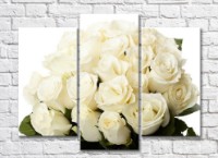 Pictură Gallerix Lush bouquet of white roses (500546)