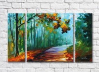 Pictură Gallerix Morning jog in the forest (35110216)