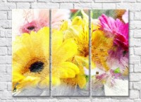 Pictură Gallerix Multicolored gerberas and alstroemerias (500558)