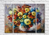 Pictură Gallerix Multicolored wildflowers in a vase (35110206)