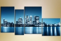 Pictură Gallerix Polyptych 4 Night city 1 (1430789)