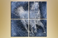 Pictură Gallerix Polyptych abstract horse (1409659)