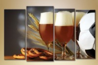 Pictură Gallerix Polyptych beer and football (1547220)