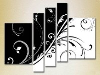 Картина Gallerix Polyptych Black and White Patterns 04 (2231738)