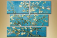 Pictură Gallerix Polyptych Blooming almond branches (1563256)