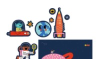 Набор для творчества Londji Space Stickers (AC005) фото №4 — интернет-магазин Desire.md
