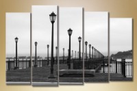 Картина Gallerix Polyptych Embankment lanterns (1523190)