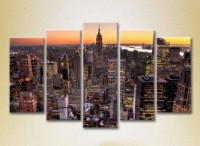 Картина Gallerix Polyptych Empire State Building 01 (2224551)