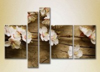 Картина Gallerix Polyptych Flowering branch on board 04 (2932894)