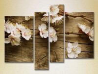 Картина Gallerix Polyptych Flowering branch on the board 02 (2932369)