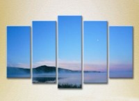 Картина Gallerix Polyptych Fog over the lake 04 (2224819)
