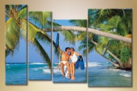 Pictură Gallerix Polyptych of a couple on a palm tree (1529790)