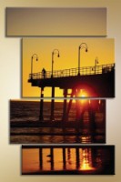 Pictură Gallerix Polyptych pier sunset (1529794)