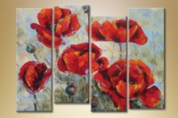 Pictură Gallerix Polyptych poppies 4 (1563252)