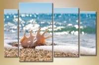 Pictură Gallerix Polyptych seashell on the beach (1529799)