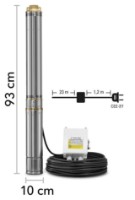 Скважинный насос Trotec TDP7500E фото №4 — интернет-магазин Desire.md