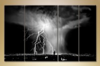 Картина Gallerix Polyptych Thunderstorm lightning (1523164)