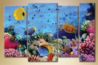 Картина Gallerix Polyptych underwater world 2 (1529805)